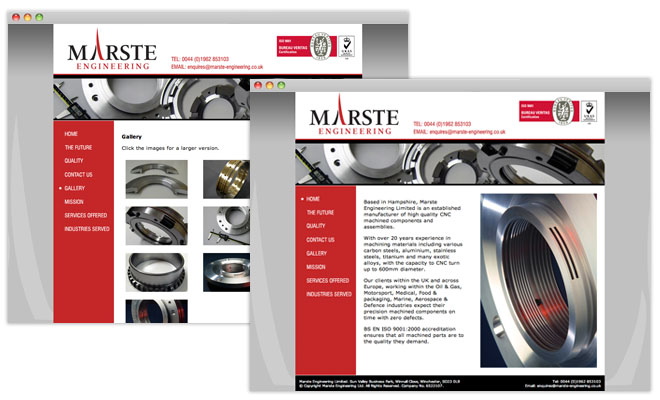 Marste Ehgineering Website