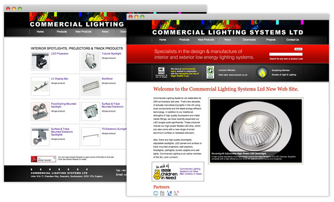 Commercial Lighting Website